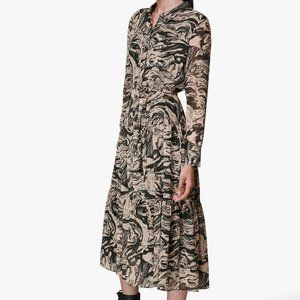 whistles marble print shirt dress, size 2